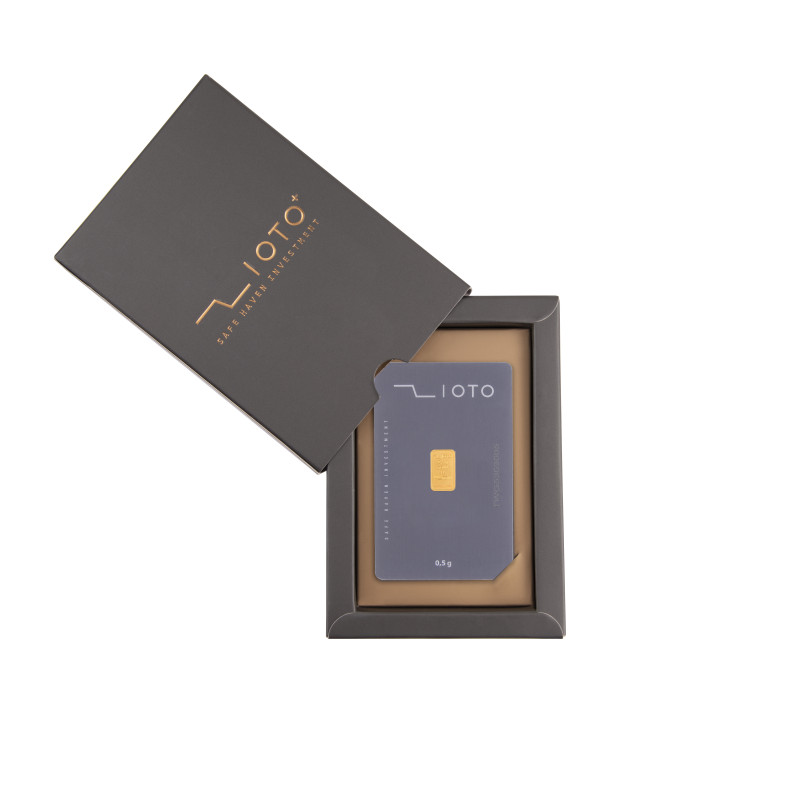 شمش ۰/۵ گرم طلا عیار ۹۹۵ زیوتو