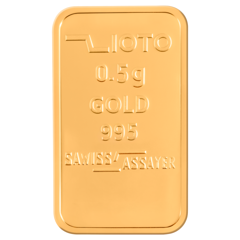 شمش ۰/۵ گرم طلا عیار ۹۹۵ زیوتو