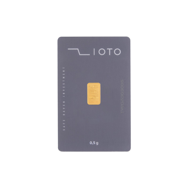 شمش ۰/۵ گرم طلا عیار ۹۹۵ زیوتو