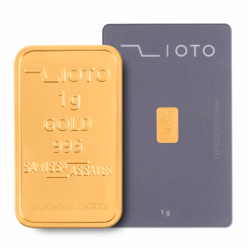 شمش ۱ گرم طلا عیار ۹۹۵ زیوتو