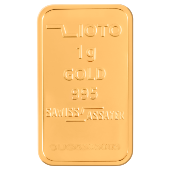 شمش ۱ گرم طلا عیار ۹۹۵ زیوتو