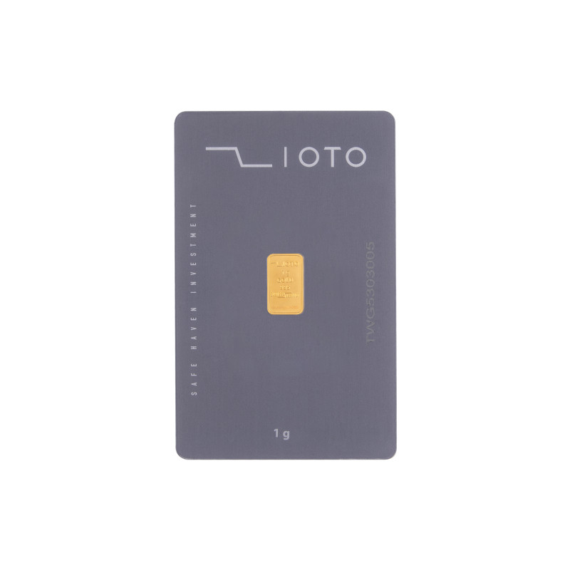 شمش ۱ گرم طلا عیار ۹۹۵ زیوتو