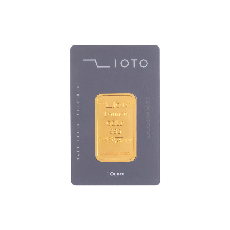 شمش یک اونس طلا عیار ۹۹۵ زیوتو