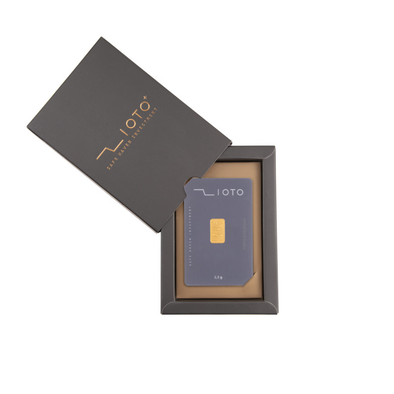 شمش ۲/۵ گرم طلا عیار ۹۹۵ زیوتو