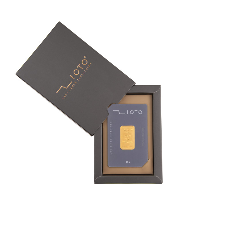 شمش ۲۰ گرم طلا عیار ۹۹۵ زیوتو