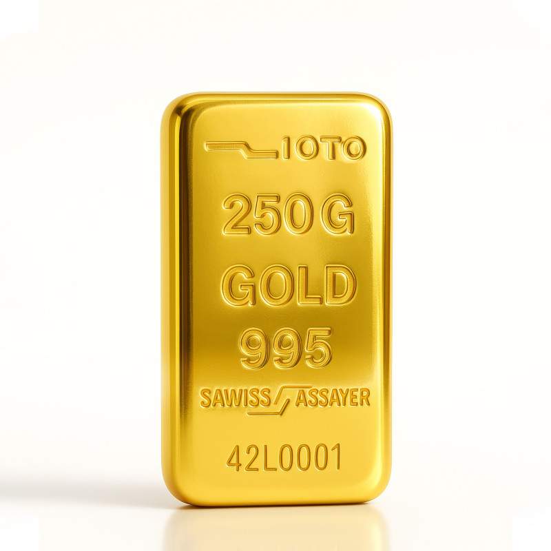 شمش ۲۵۰ گرم طلا عیار ۹۹۵ زیوتو