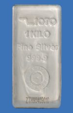 شمش نقره ۱۰۰۰ گرم عیار ۹۹۹/۹ زیوتو