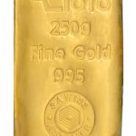 شمش طلا ۲۵۰ گرم عیار ۹۹۵ زیوتو