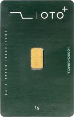 شمش طلا ۱ گرم عیار ۹۹۹.۹ زیوتو پلاس