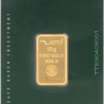 شمش طلا ۱۰ گرم عیار ۹۹۹.۹ زیوتو پلاس