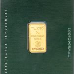 شمش طلا ۵ گرم عیار ۹۹۹.۹ زیوتو پلاس