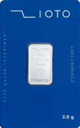 zioto-silver-bar-2.5gram-front شمش نقره 2.5 گرم ۹۹۹/۹ زیوتو