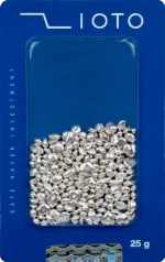 ساچمه نقره 25 گرم عیار 999.9 زیوتو