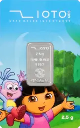 DORA - G شمش نقره زیوتو ۲/۵ گرمی عیار ۹۹۹.۹ دخترانه مدل Dora - تصویر 1