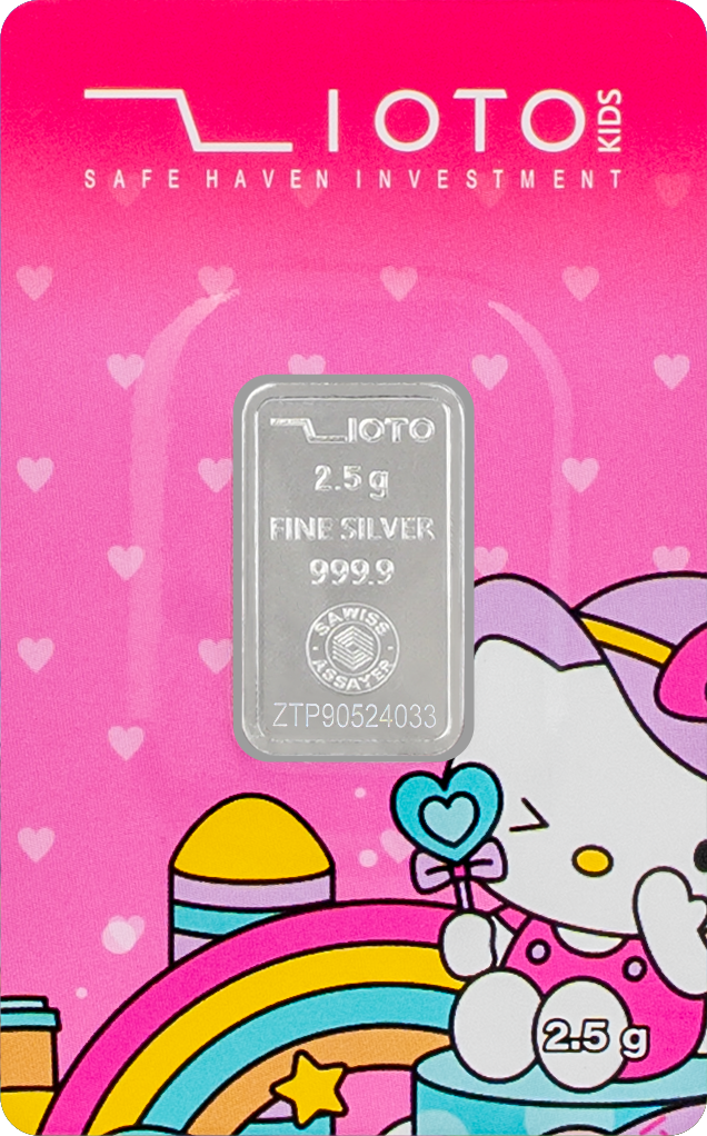 شمش نقره زیوتو مدل Hello Kitty