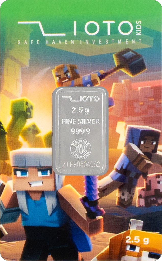 شمش نقره زیوتو مدل Minecraft