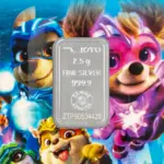 شمش نقره زیوتو ۲/۵ گرمی عیار ۹۹۹.۹ پسرانه مدل PAW Patrol