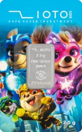Paw patrols - B شمش نقره زیوتو ۲/۵ گرمی عیار ۹۹۹.۹ پسرانه مدل PAW Patrol - تصویر 1