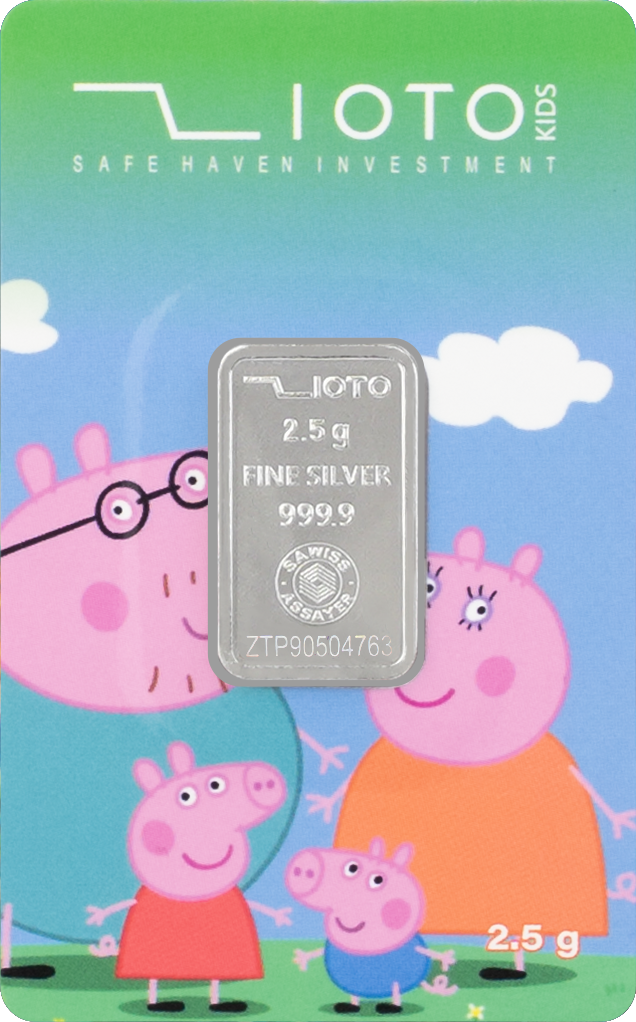 شمش نقره زیوتو مدل Peppa Pig